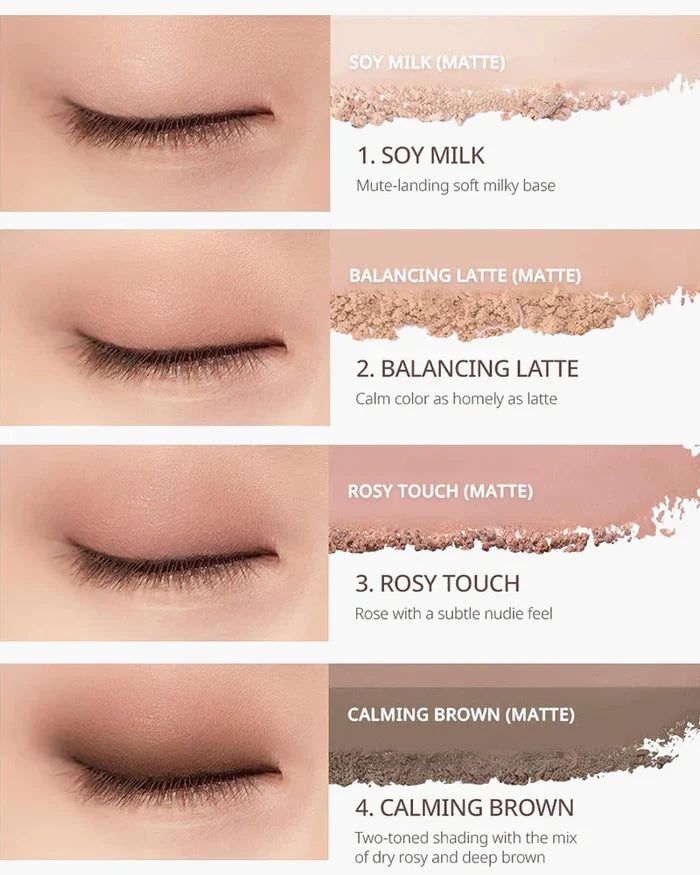 PERIPERA Ink Pocket Shadow Palette 04 You Know What Mute Is علبة ظلال العيون الكورية