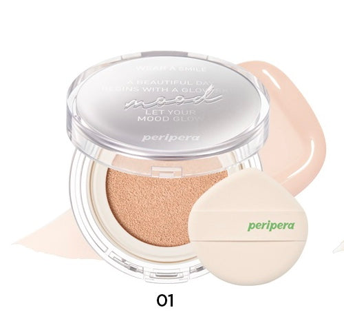 PERIPERA Mood Vegan Glow Cushion كوشن فونديشن نباتي