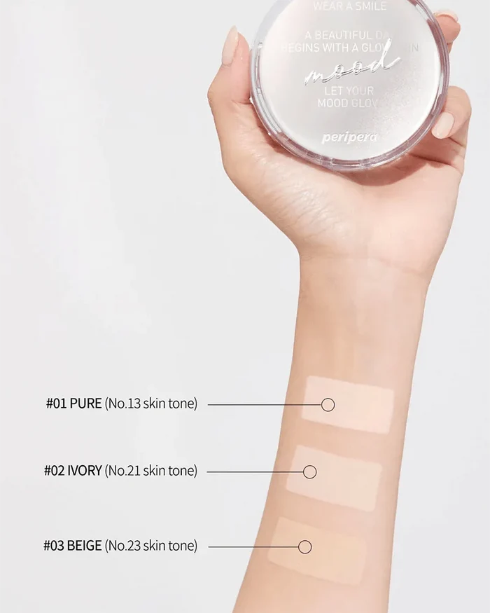 PERIPERA Mood Vegan Glow Cushion كوشن فونديشن نباتي