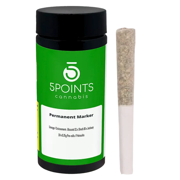 5 Points Cannabis 3.5 g Permanent Marker PR 10 x 0.35 g Pre-Rolls