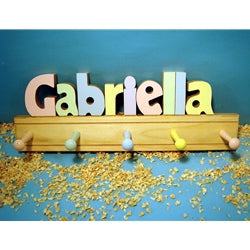Personalized Children's Wooden Coat Rack