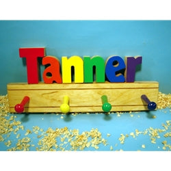 Personalized Children's Wooden Coat Rack