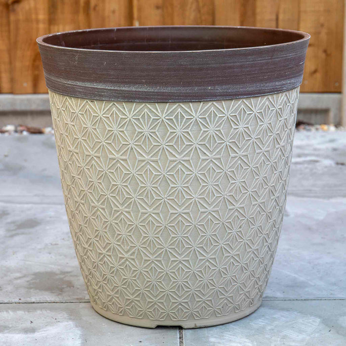Phoebe Planters in Classic Creamy Fusion 14in