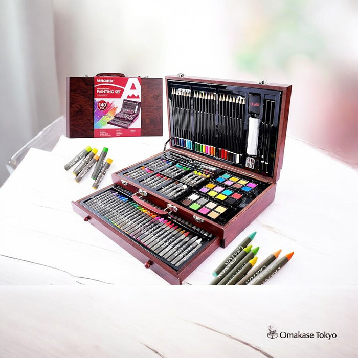 PHOENIX 140-Piece Deluxe Art Set w/ Storage Case