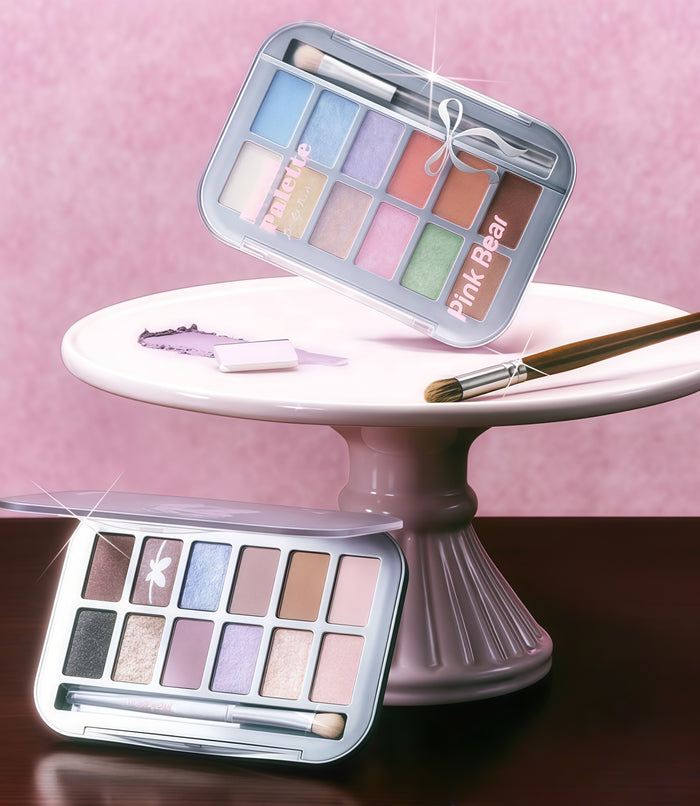 Pink Bear Color Mood Collection 12-color Eyeshadow Palette T4721