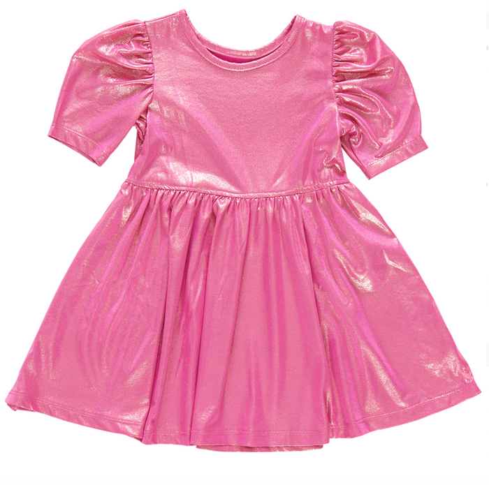 Pink Chicken Pink Lame Laurie Dress