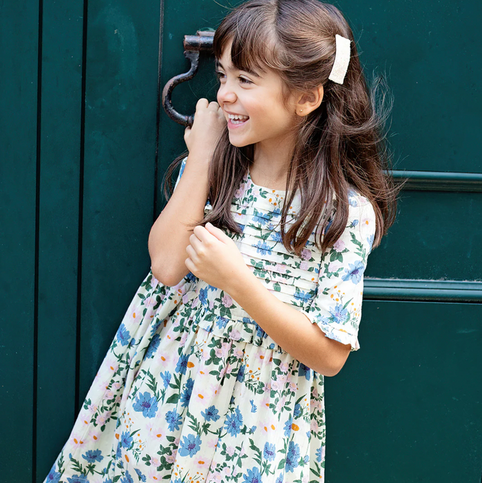 Pink Chicken - Raquel Dress - Melon Daisy Floral