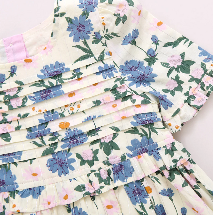 Pink Chicken - Raquel Dress - Melon Daisy Floral