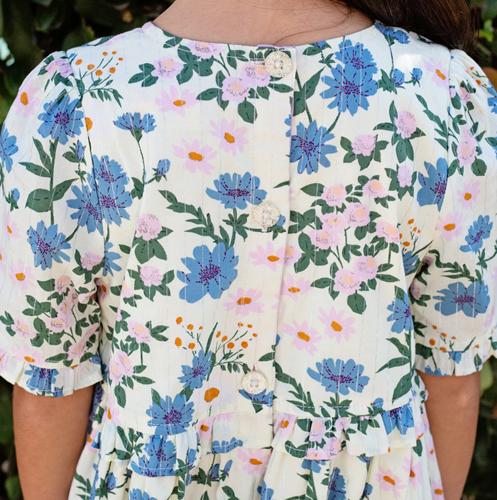 Pink Chicken - Raquel Dress - Melon Daisy Floral