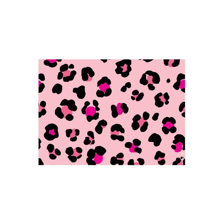 Pink Leopard Print Flat Note - Barque Gifts