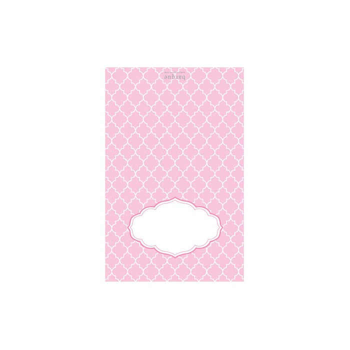 Pink Moroccan Folded Note - Barque Gifts