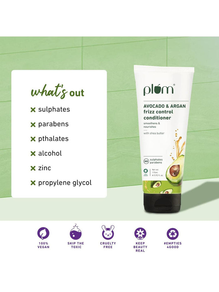 Plum Avocado & Argan Frizz Control Conditioner 175ml