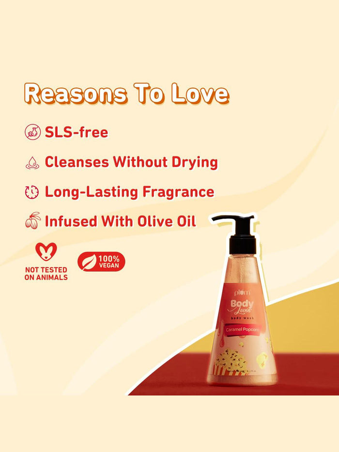 Plum Body Lovin' Caramel Popcorn Shower Gel 240ml