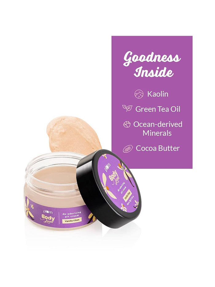 Plum Body Lovin' Vanilla Vibes De-odorizing Pit Cream (50g)