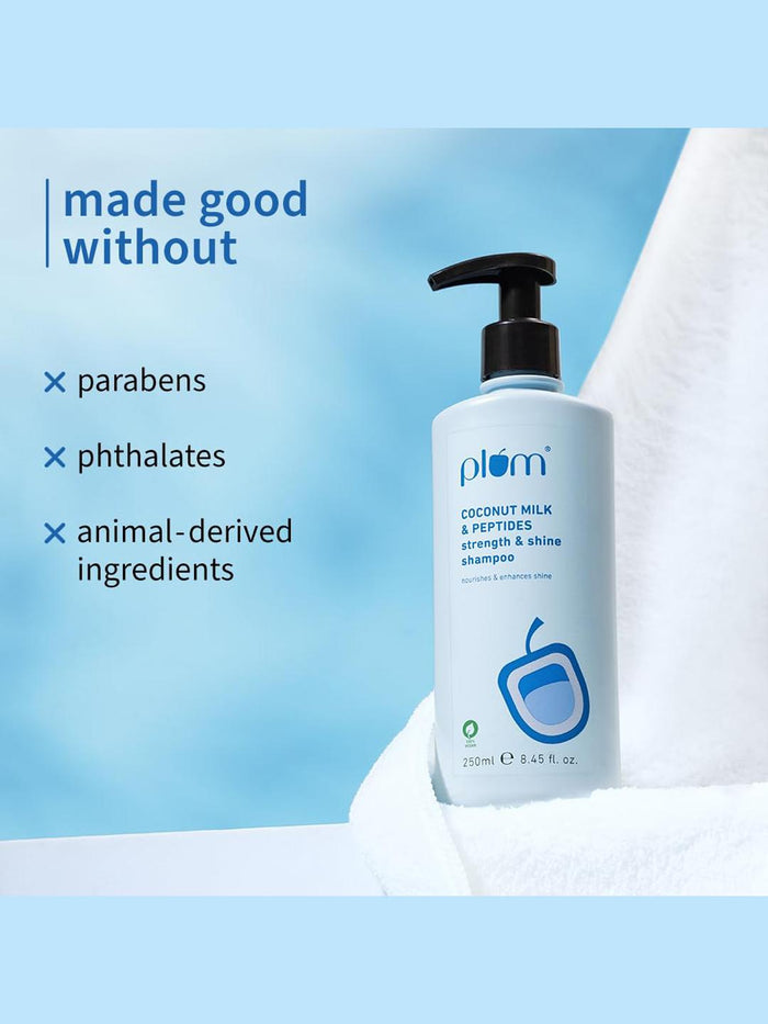 Plum Coconut Milk & Peptides Strength & Shine Shampoo 250ml