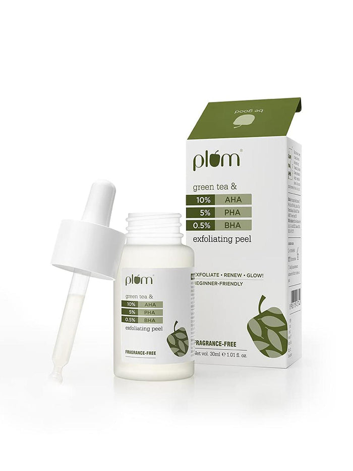Plum Green Tea 10% AHA 5% PHA 0.5% BHA Exfoliating Peel 30ml