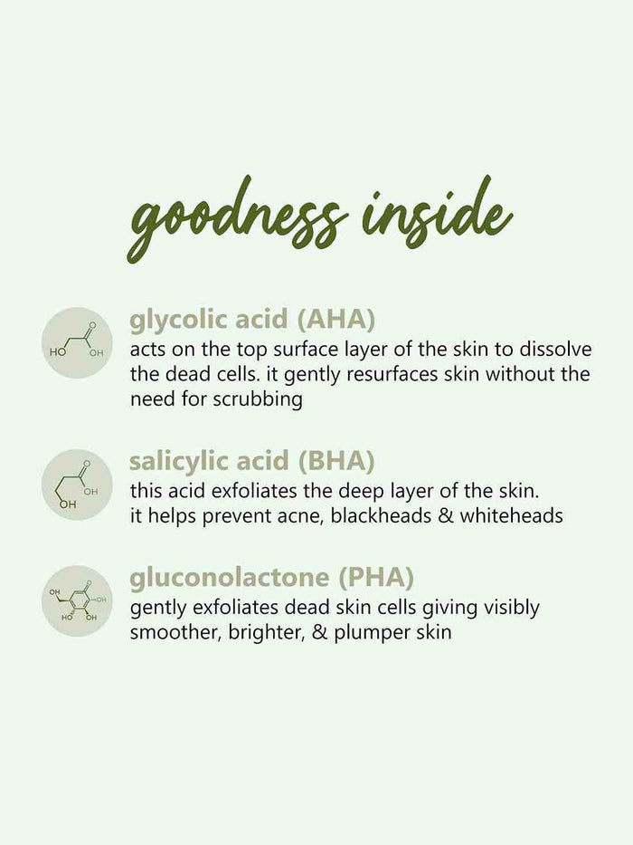 Plum Green Tea 10% AHA 5% PHA 0.5% BHA Exfoliating Peel 30ml