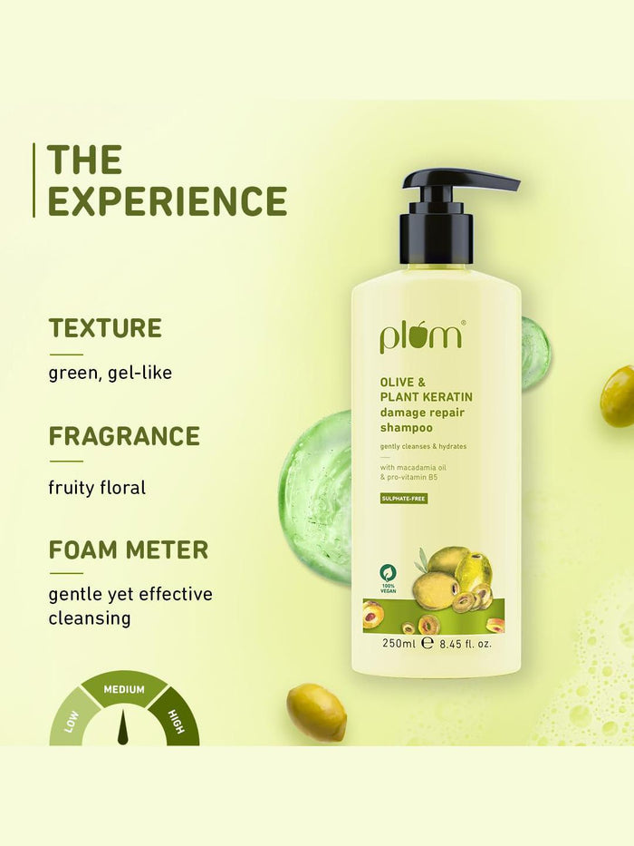 Plum Olive & Plant Keratin Damage Repair Shampoo 250ml
