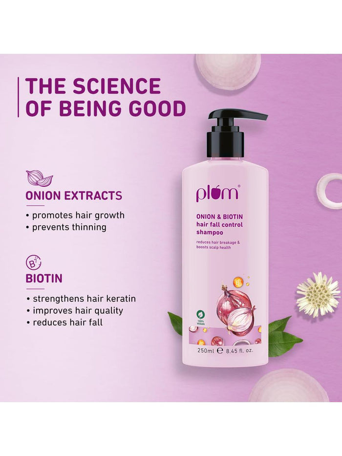Plum Onion & Biotin Hair Fall Control Shampoo 250ml