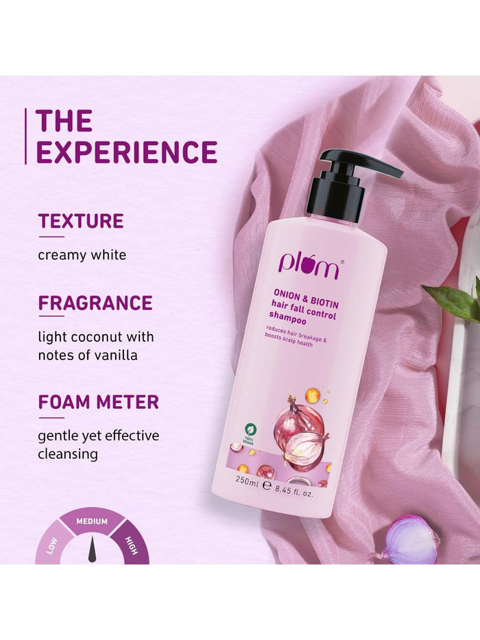 Plum Onion & Biotin Hair Fall Control Shampoo 250ml