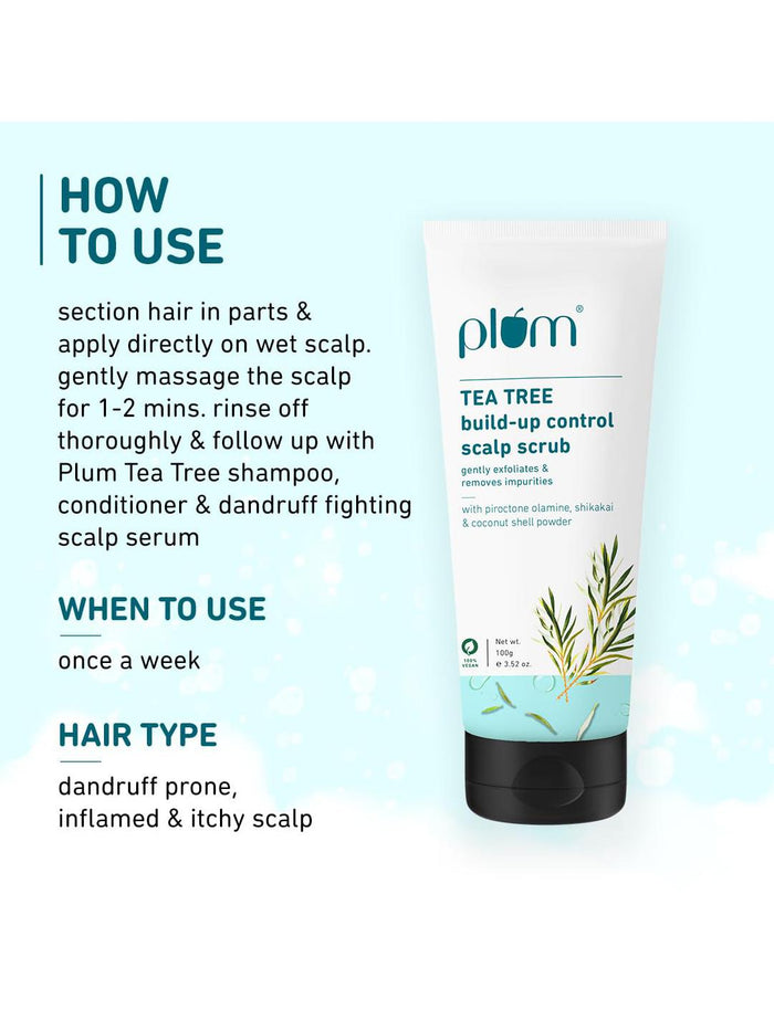 Plum Tea Tree Build-up Control Scalp Scrub 100g