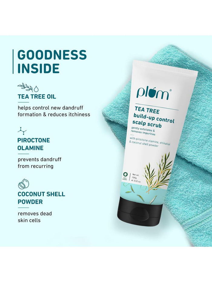 Plum Tea Tree Build-up Control Scalp Scrub 100g