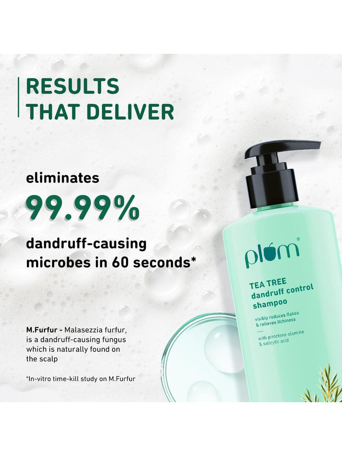 Plum Tea Tree Dandruff Control Shampoo 250ml