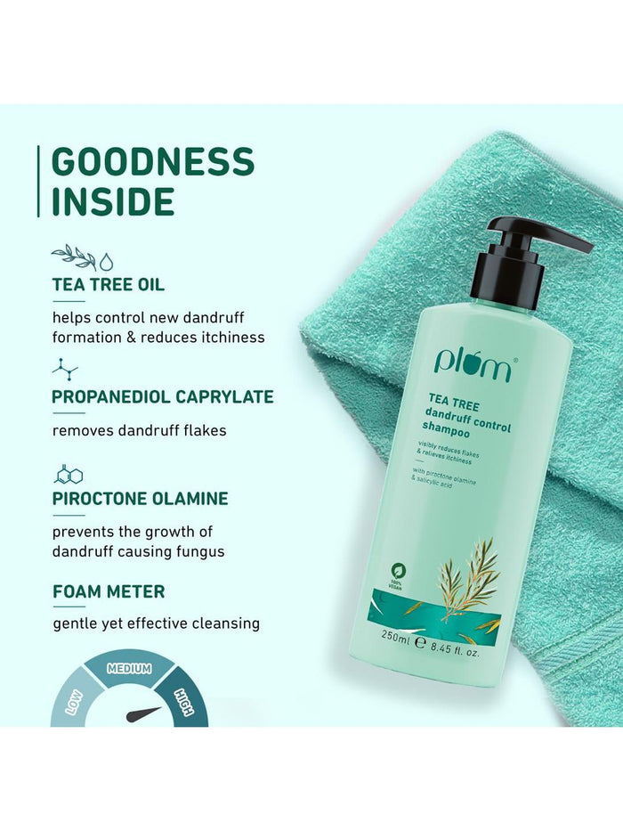 Plum Tea Tree Dandruff Control Shampoo 250ml