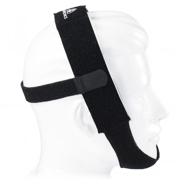 Premium Chinstrap side view on a mannequin head