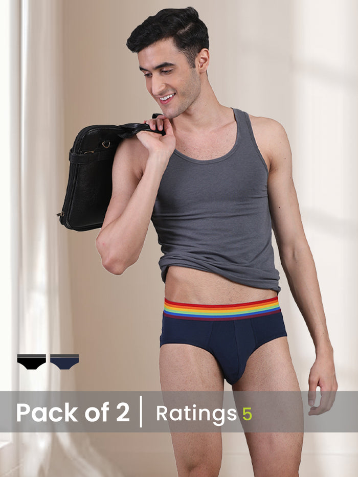 Pride Edition - Men's Anti-Bacterial Micro Modal Brief (Pack of 2)
