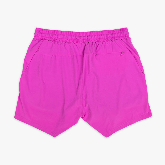 Pink Pro Series Cotton Candy Pink youth shorts — back view