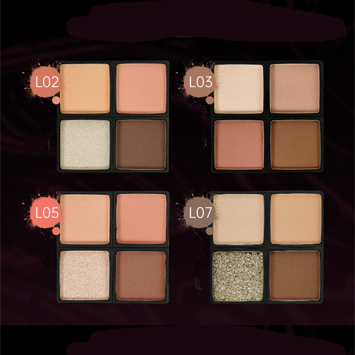 PUCO Unbridled Tide 4-Color Eyeshadow Palette T4203