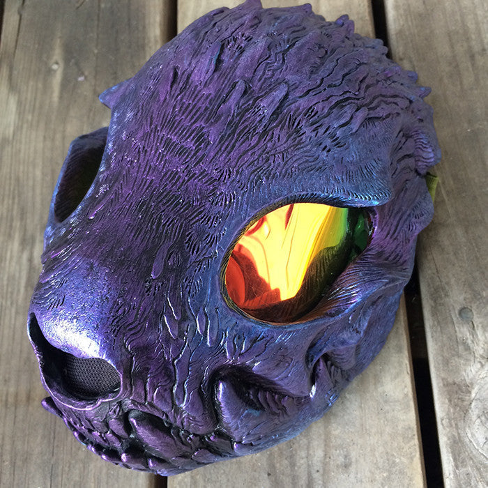 PURPLE IRIDECENT HATE WRAITH MASK- READY TO WEAR