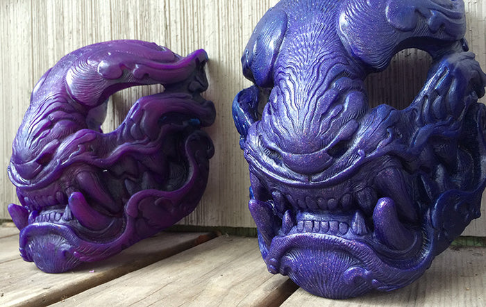 PURPLE PANTHER GLOW IN THE DARK MASK