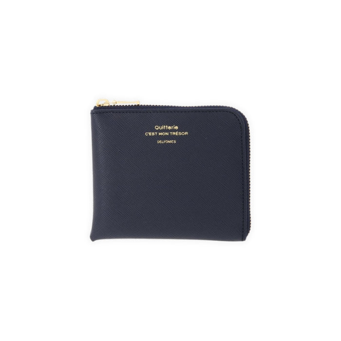 Quitterie Half Zip Wallet - Dark Blue