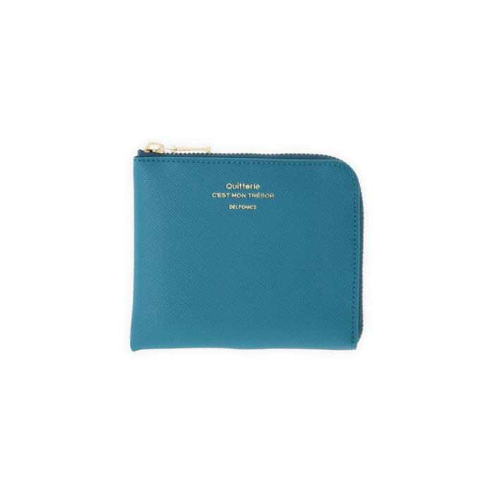 Quitterie Half Zip Wallet - Turquoise