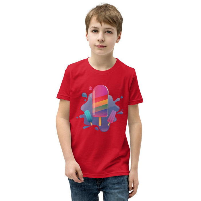 Rainbow Popsicle Splashed! - Kids T-Shirt - Billyforce Shop