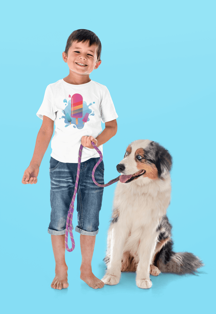 Rainbow Popsicle Splashed! - Kids T-Shirt - Billyforce Shop