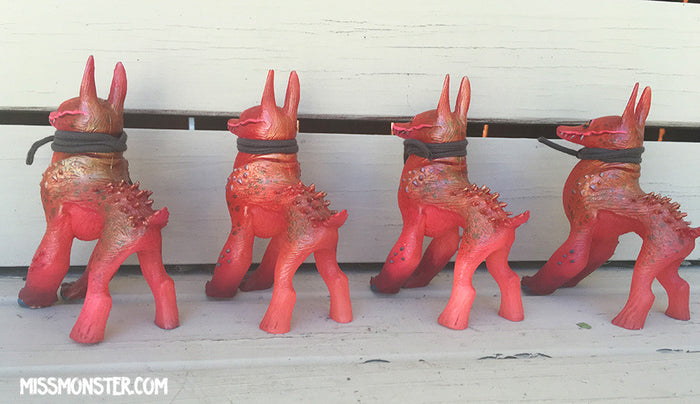 READY TO SHIP- CRAGNOG ART TOY- GLOW ORANGE