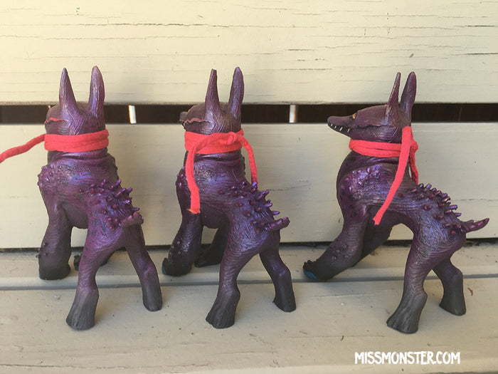 READY TO SHIP- CRAGNOG ART TOY- GOLD PURPLE