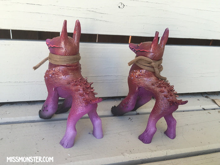 READY TO SHIP- CRAGNOG ART TOY- GOLD RED