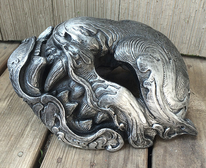 READY TO WEAR FAUX SILVER PANTHER MASK