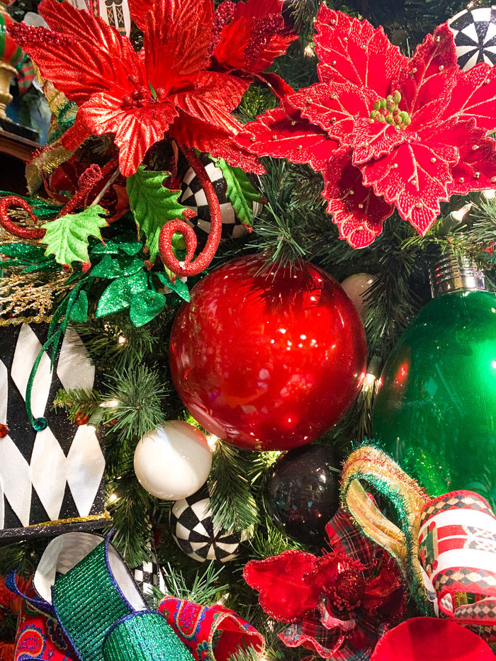 Red Candy Apple Ball Ornament, 8"
