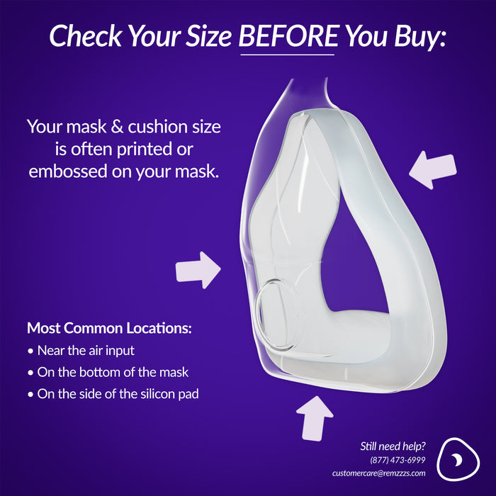RemZzzs® S2-FM Full Face CPAP Mask Liner | Sample Pack, Medium