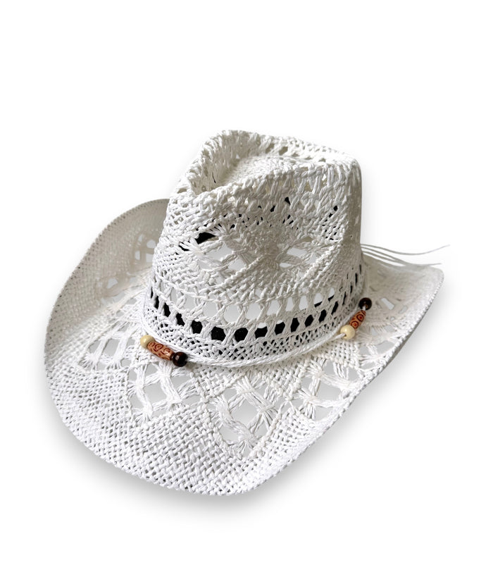 RETRO STRAW COWBOY HAT