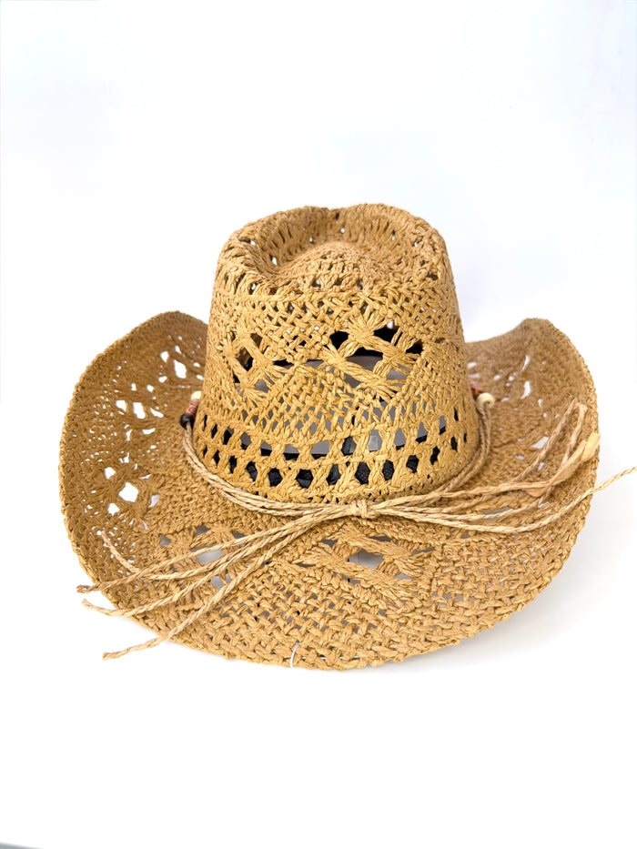 Retro Straw Cowboy Hat