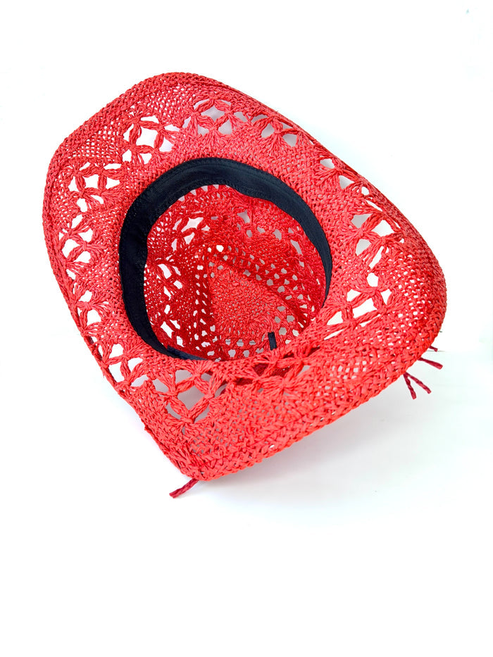 RETRO STRAW COWBOY HAT