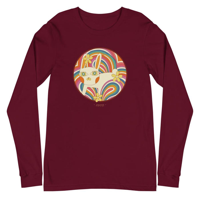Retro White Kitty Unisex Long Sleeve - Billyforce Shop