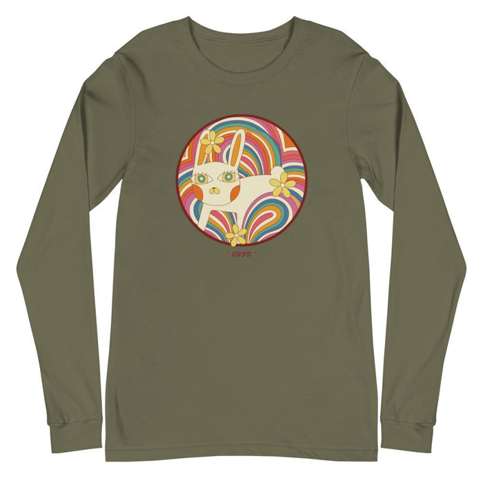 Retro White Kitty Unisex Long Sleeve - Billyforce Shop