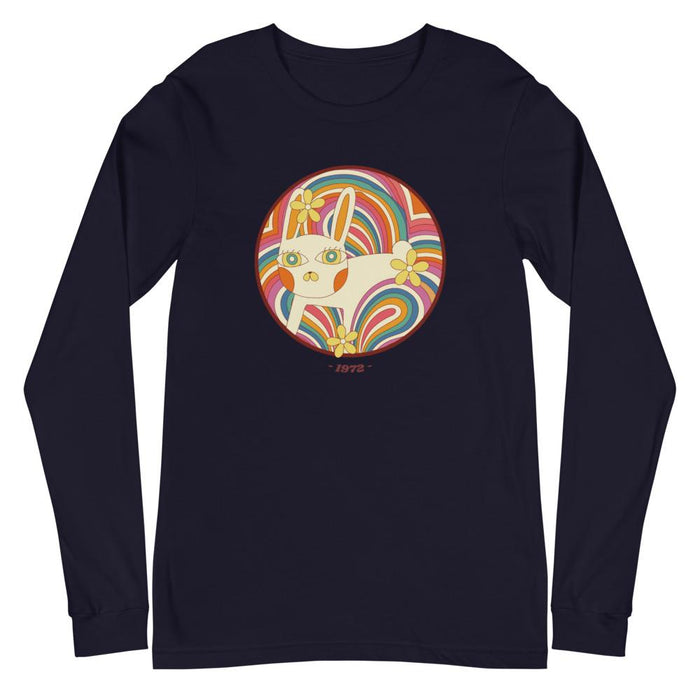 Retro White Kitty Unisex Long Sleeve - Billyforce Shop